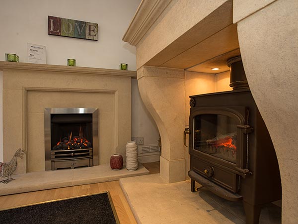 fireplaces and stoves showroom